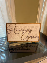 Load image into Gallery viewer, Amazing Grace Inspirational Wood Sign
