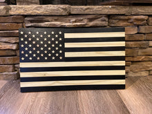 Load image into Gallery viewer, American Flag_Subdued_Distressed Black and Natural_Medium
