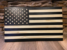 Load image into Gallery viewer, American Flag_Subdued_Distressed Black and Natural_Medium
