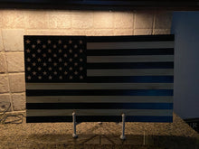 Load image into Gallery viewer, American Flag_Subdued_Distressed Black and Natural_Medium
