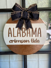 Load image into Gallery viewer, Alabama Crimson Tide Wood Round
