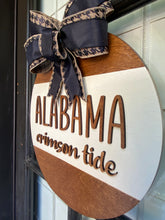 Load image into Gallery viewer, Alabama Crimson Tide Wood Round
