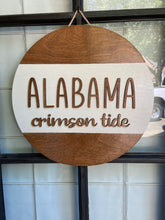 Load image into Gallery viewer, Alabama Crimson Tide Wood Round
