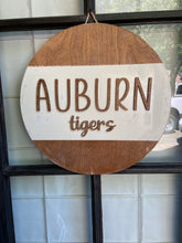 Load image into Gallery viewer, Auburn Tigers Wood Round
