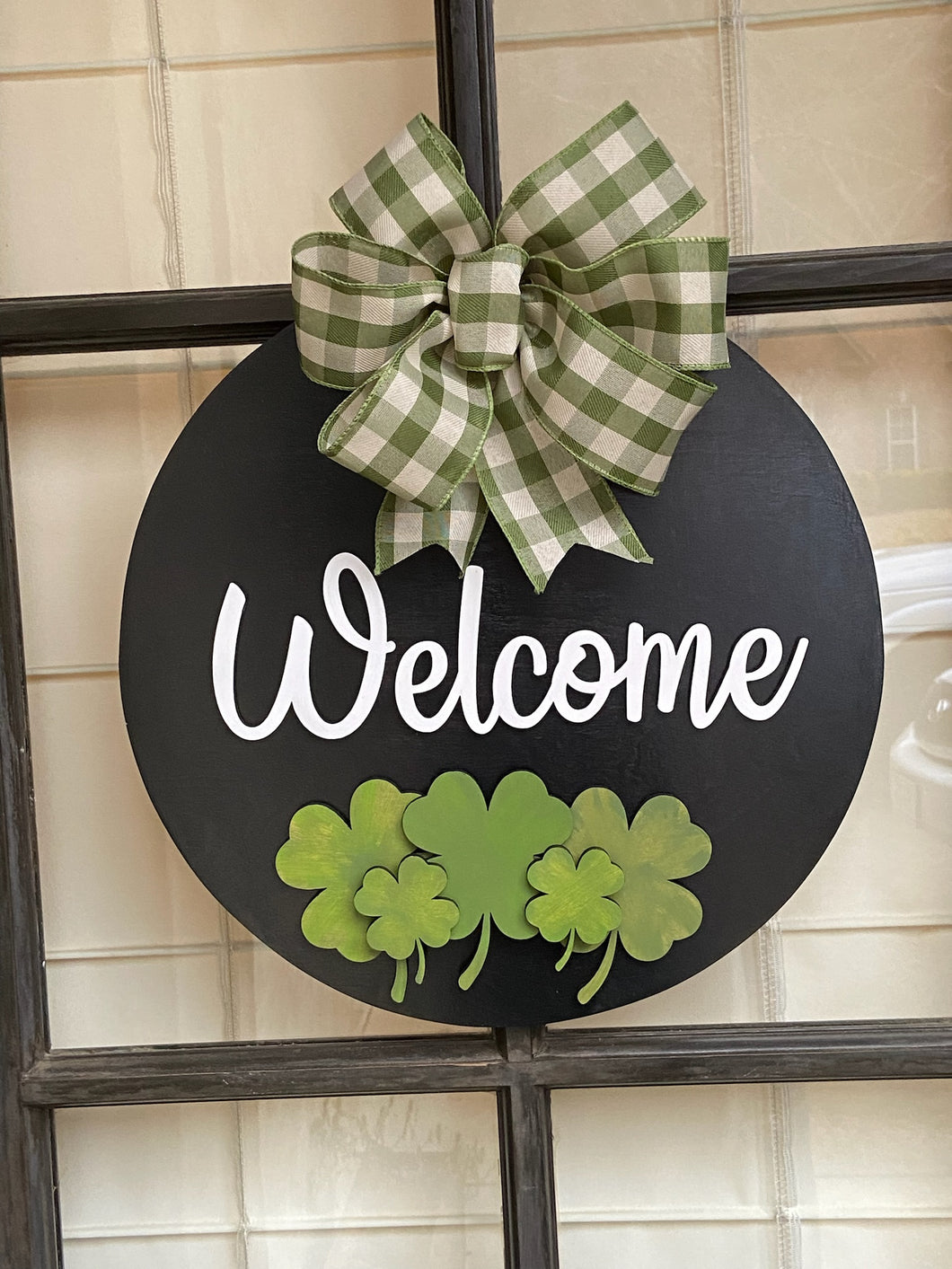 Welcome St Patricks Door Hanger