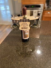 Load image into Gallery viewer, Wine Caddy with living hinge and label/tag
